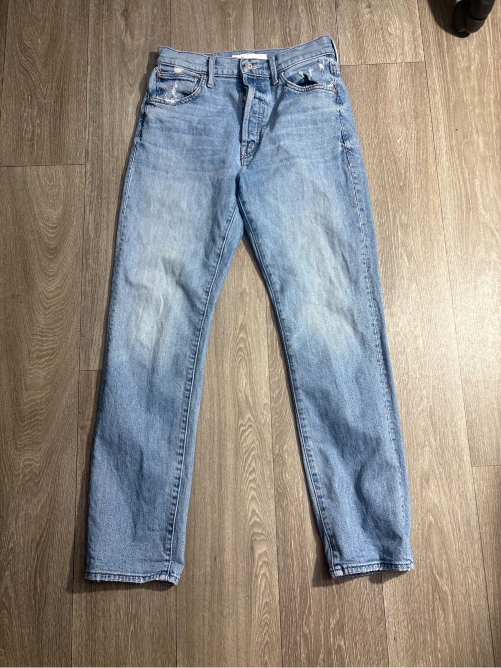 MOTHER Men's Light Blue Straight Jeans
